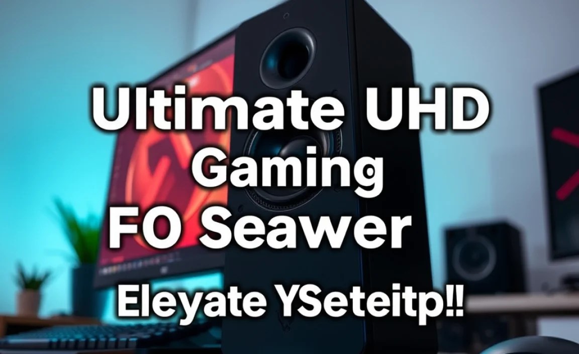 Ultimate UHD Gaming PC Speaker: Elevate Your Setup!
