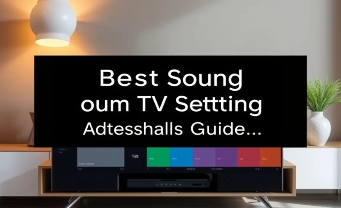 Understanding Your TV’s Sound Settings
