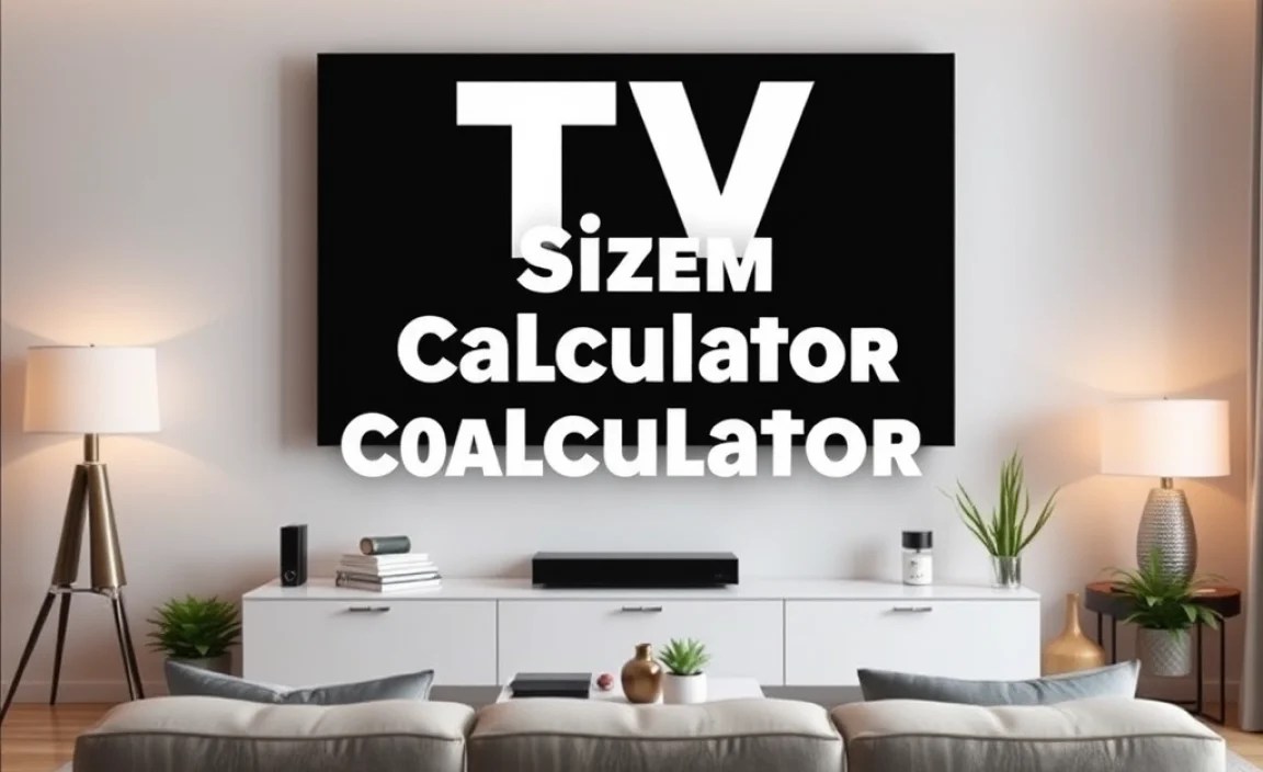 Using a TV Size Calculator: A Step-by-Step Guide