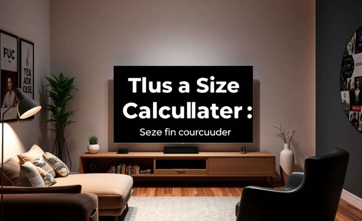 Using a TV Size Calculator: Your Digital Assistant