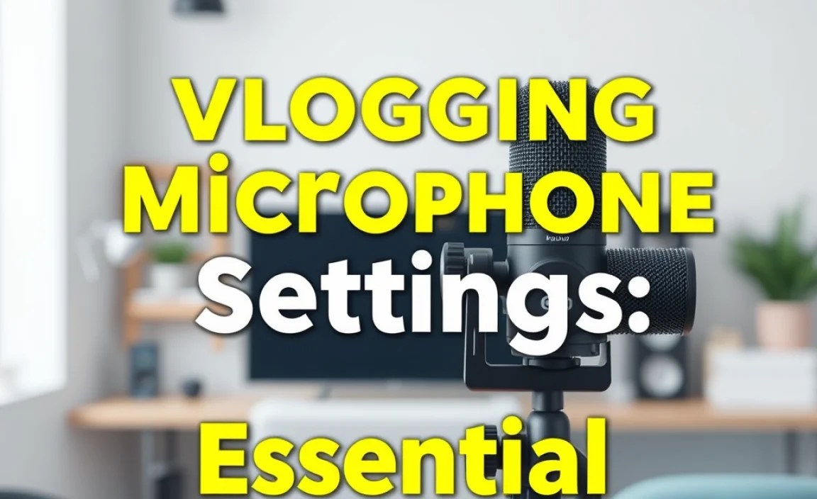 Vlogging Microphone Settings: Essential Genius