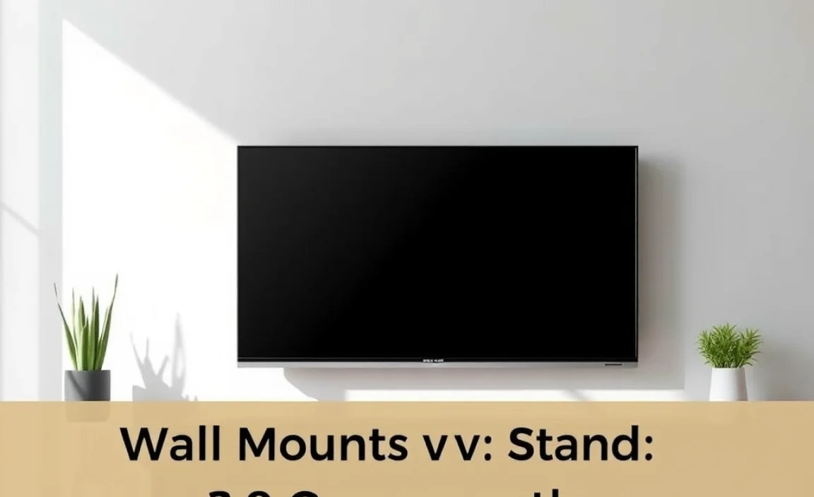 Wall Mounting vs. Stand: A Quick Comparison