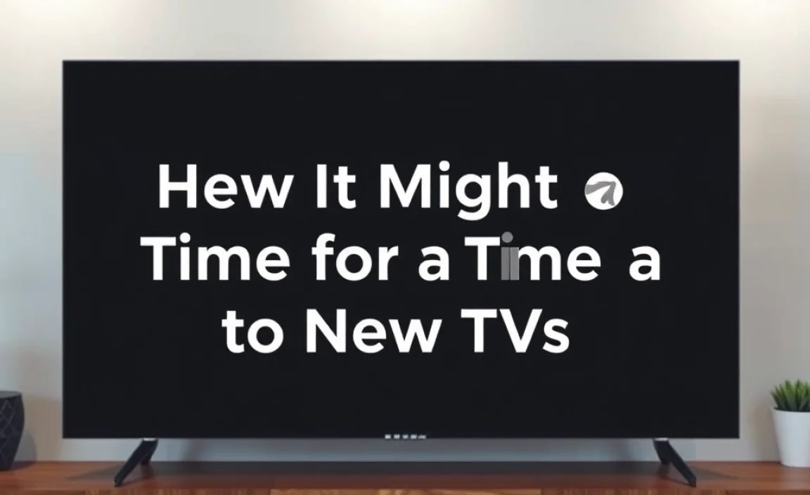 When It Might Be Time for a New TV