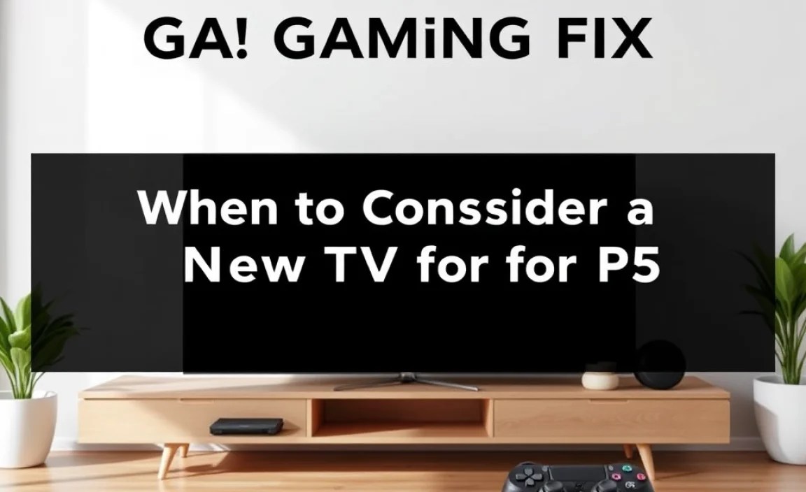 When to Consider a New TV for PS5