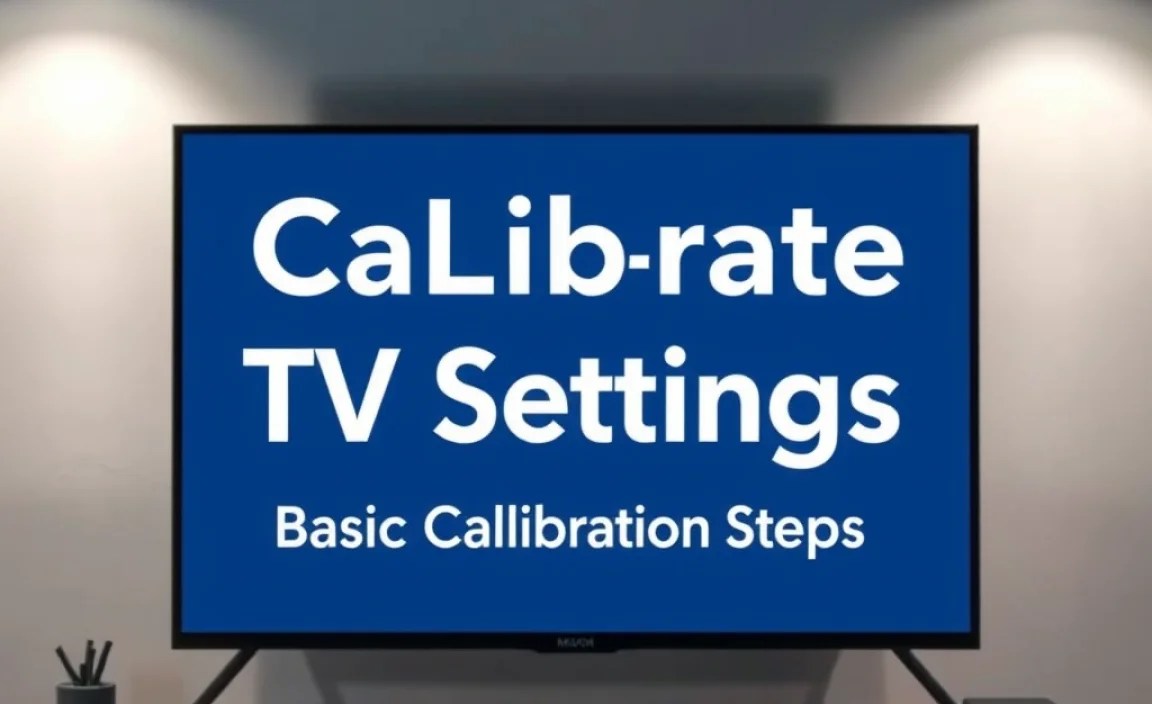 Basic Calibration Steps
