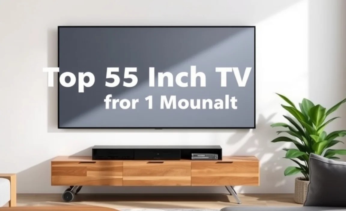 Best 55 Inch 4K TVs for Wall Mounting