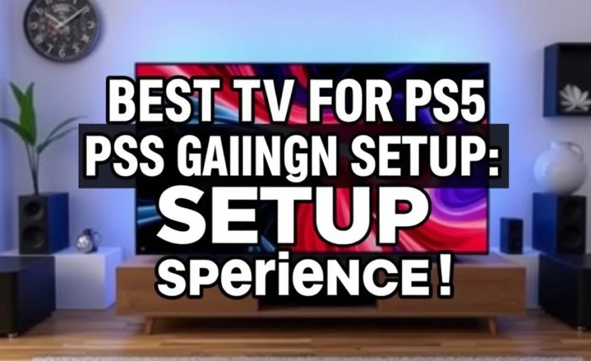 Best Tv For Ps5 Gaming Setup: Elevate Your Experience!