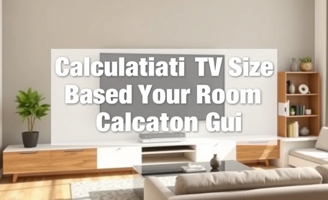 Calculating TV Size Based on Room Dimensions