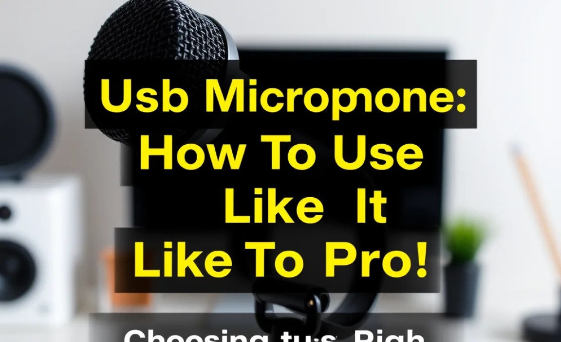 Choosing the Right USB Microphone