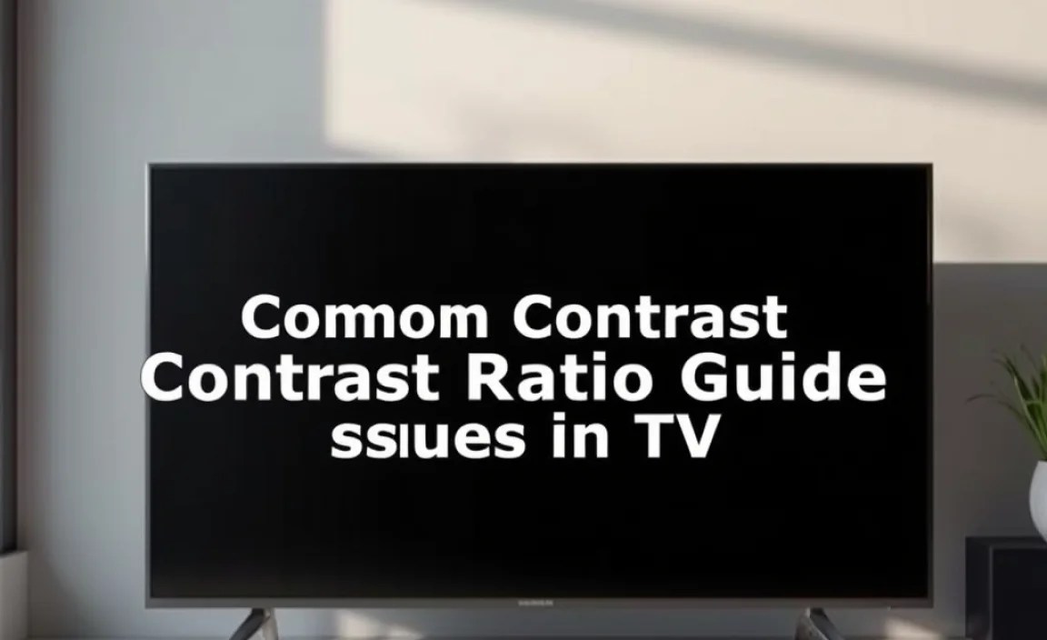 Common Contrast Ratio Issues in TVs