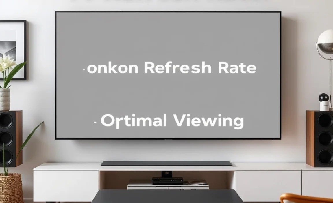 Common Refresh Rate Settings on TVs