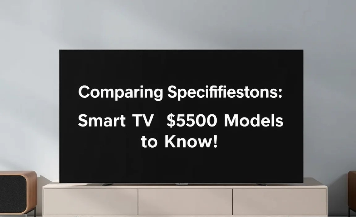 Comparing Specifications: Smart TV Under $500 Models
