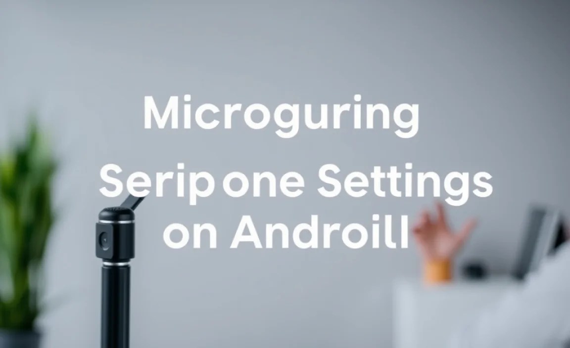 Configuring Microphone Settings on Android