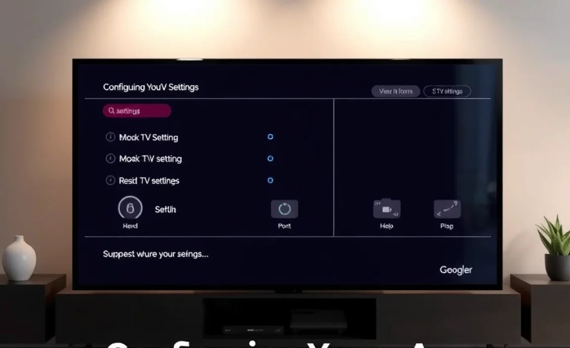 Configuring Your TV Settings