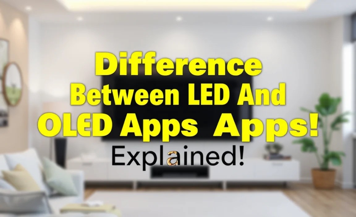 Difference Between Led And Oled Apps Explained!