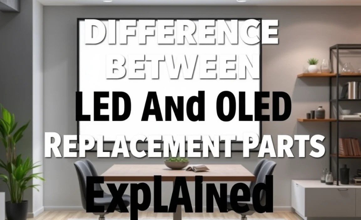 Difference Between Led And Oled Replacement Parts Explained