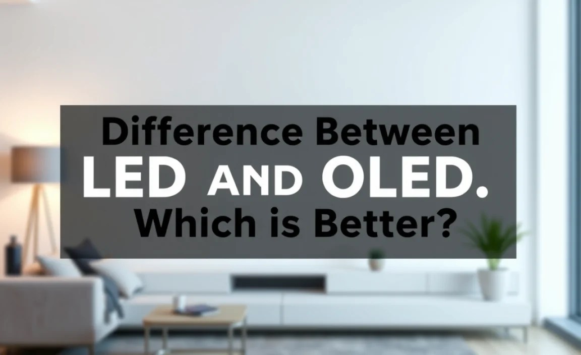Difference Between Led And Oled Vs. Which Is Better?