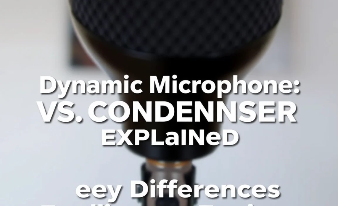 Dynamic Microphone Vs. Condenser: Key Differences Explained