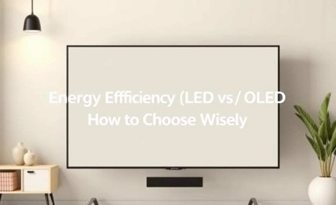 Energy Efficiency of LED vs OLED