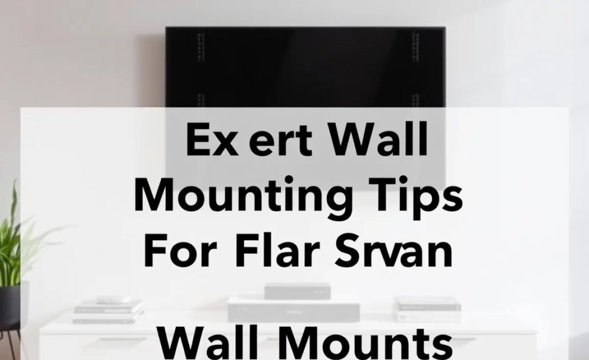 Expert Wall Mounting Tips For Flat Screen Wall Mounts