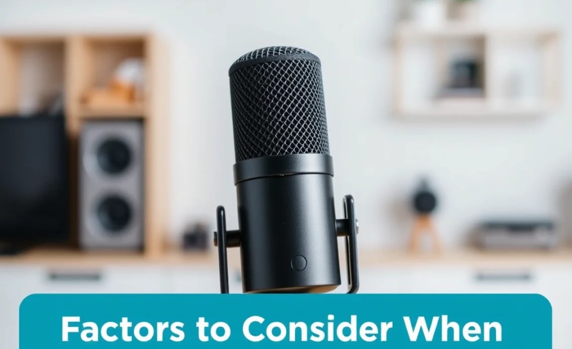 Factors to Consider When Choosing a Microphone