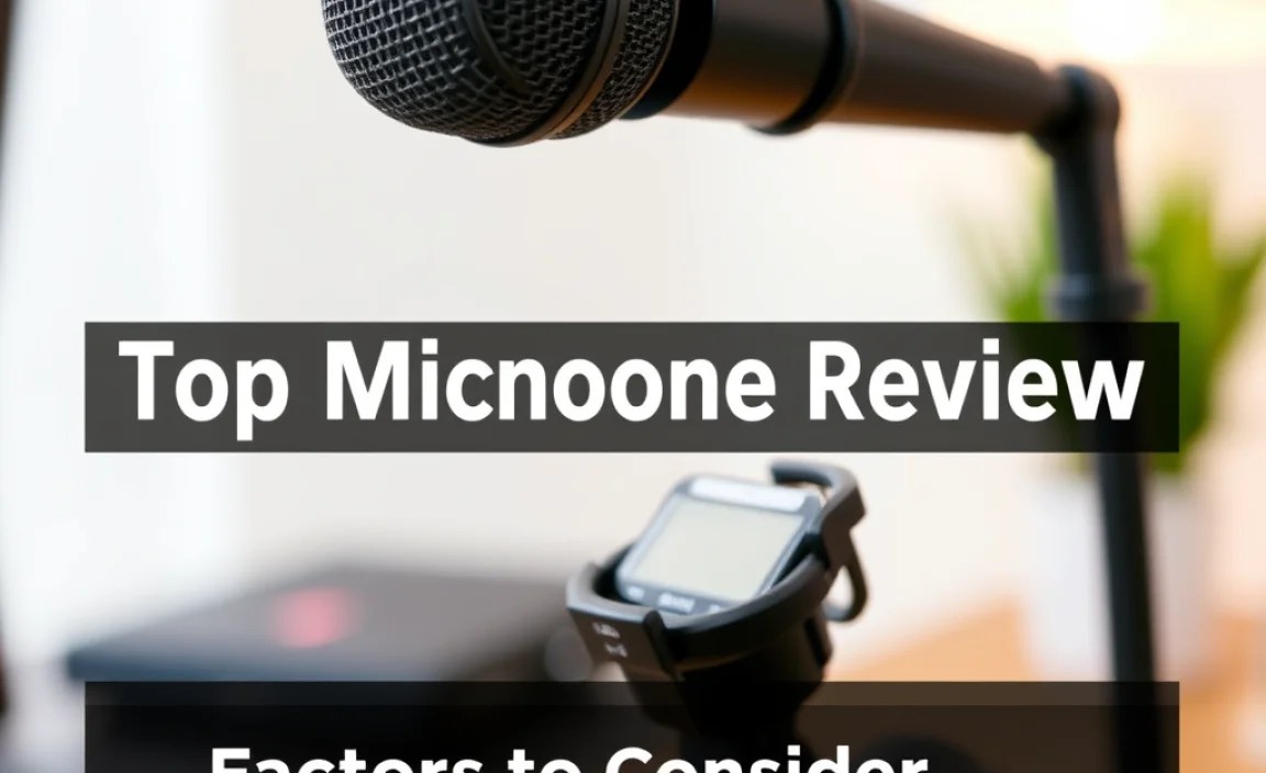 Factors to Consider When Choosing a Microphone