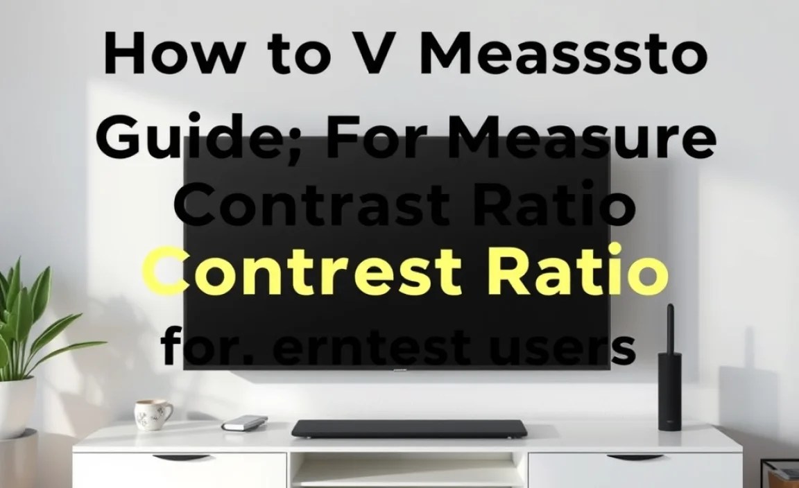 How to Measure Contrast Ratio