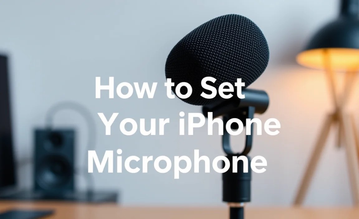 How to Set Up Your iPhone Microphone