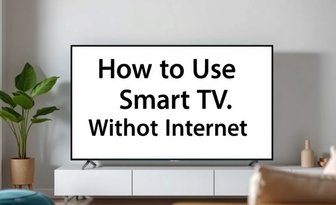 How to Use a Smart TV Without Internet
