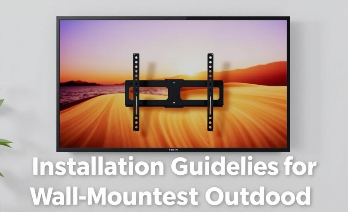 Installation Guidelines for Wall-Mounted Outdoor TVs