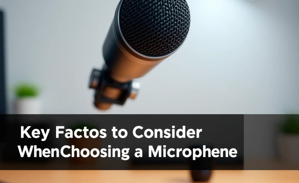 Key Factors to Consider When Choosing a Microphone