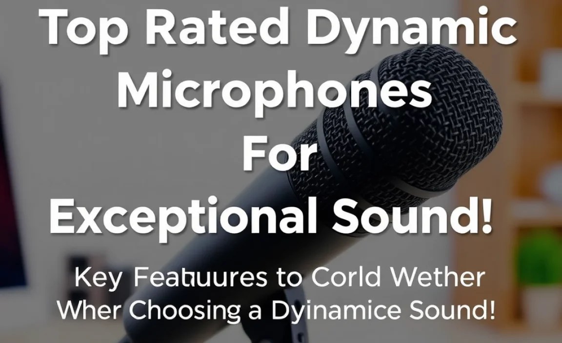 Key Features to Consider When Choosing a Dynamic Microphone