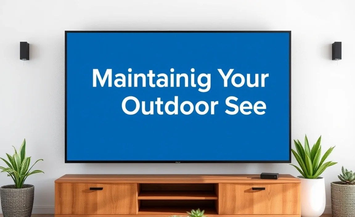 Maintaining Your Outdoor TV