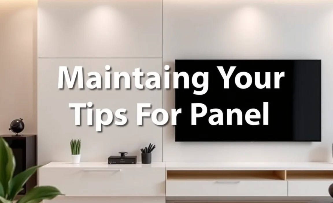 Maintaining Your TV Panel