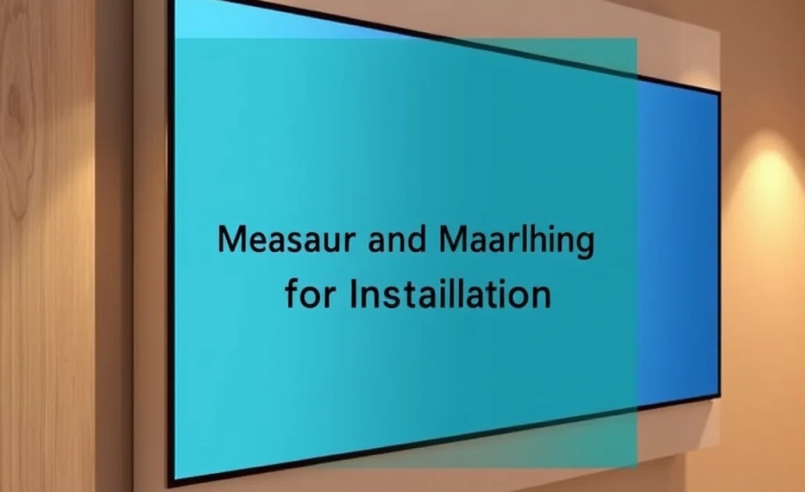 Measuring and Marking for Installation