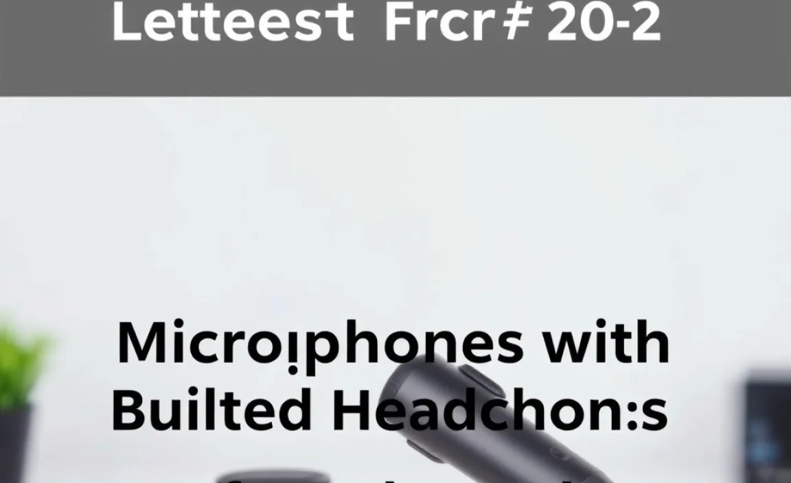 Microphones with Built-in Headphones for Enhanced Functionality