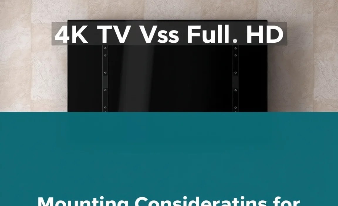 Mounting Considerations for 4K TVs