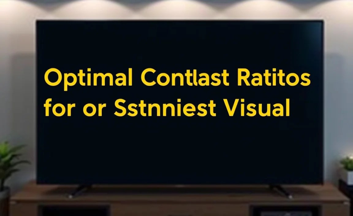Optimal Contrast Ratios for UHD Viewing