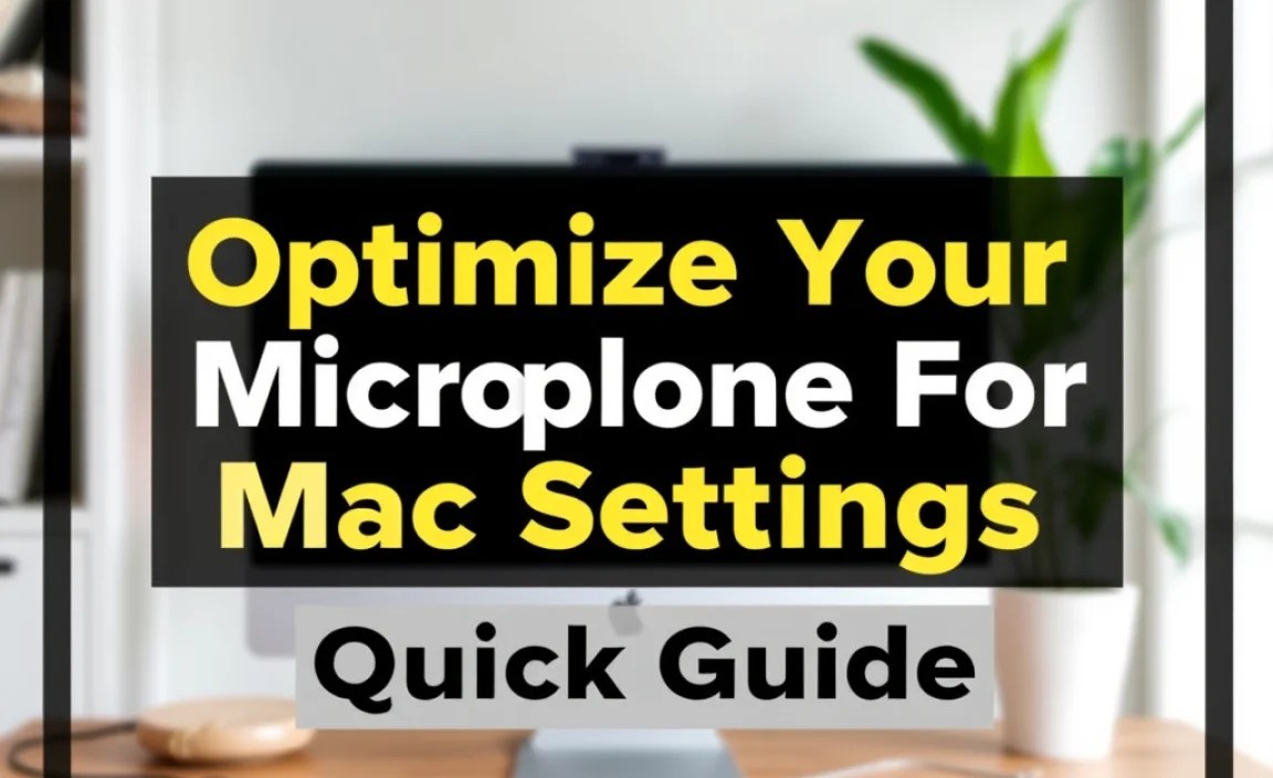 Optimize Your Microphone For Mac Settings: Quick Guide