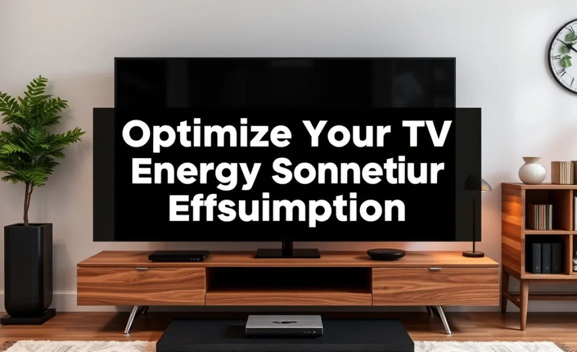 Optimize Your Tv Energy Consumption Setup Efficiently