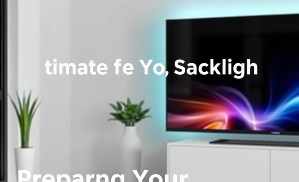 Preparing Your TV for Backlight Installation