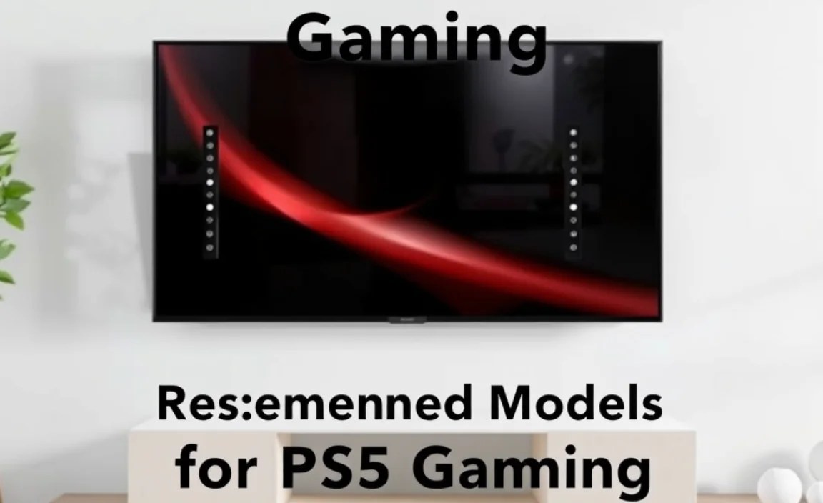 Recommended TV Models for PS5 Gaming Wall Mount
