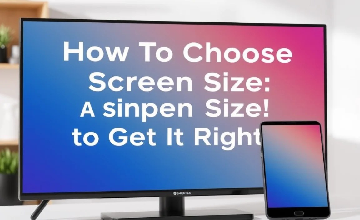 Screen Size Considerations for Different Devices