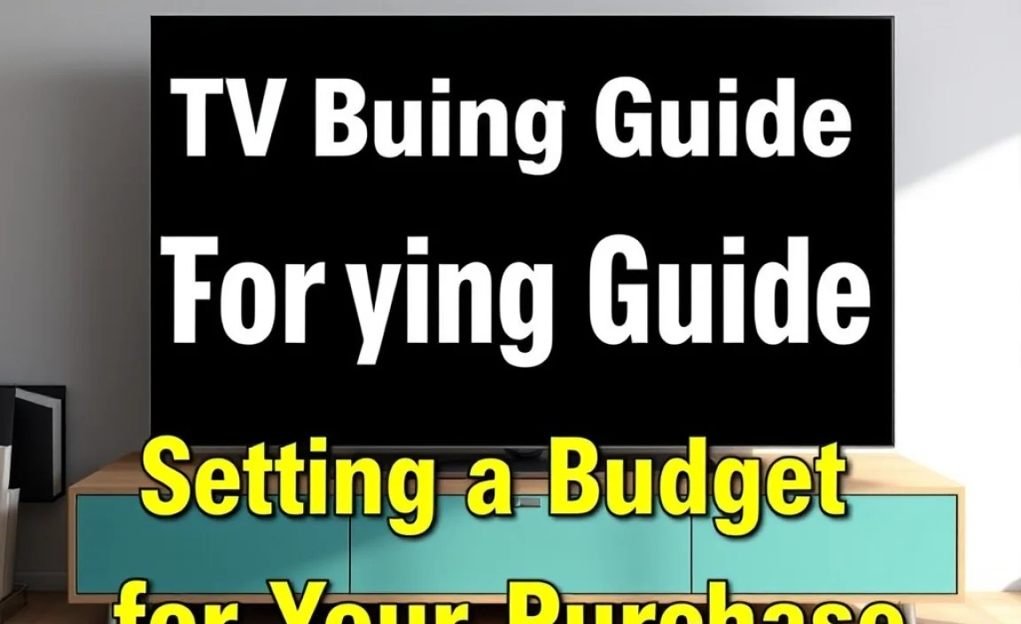 Setting a Budget for Your TV Purchase
