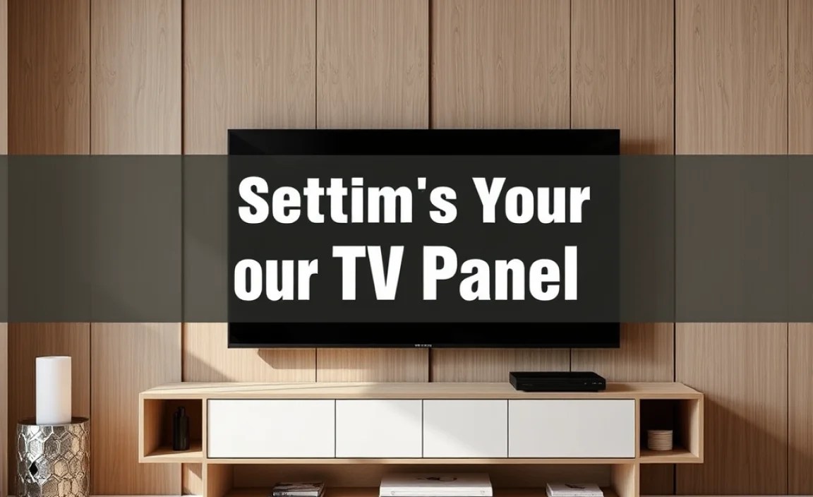 Setting Up Your TV Panel