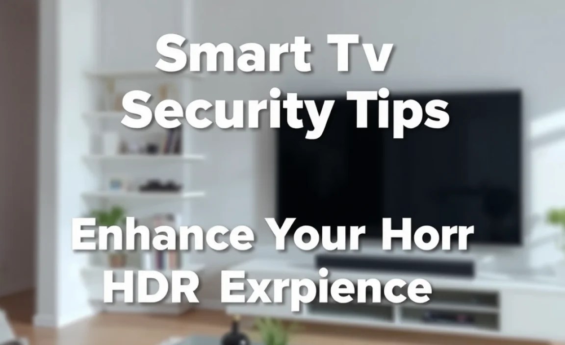 Smart Tv Security Tips: Enhance Your Hdr Experience