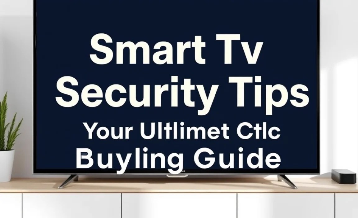 Smart Tv Security Tips: Your Ultimate Buying Guide