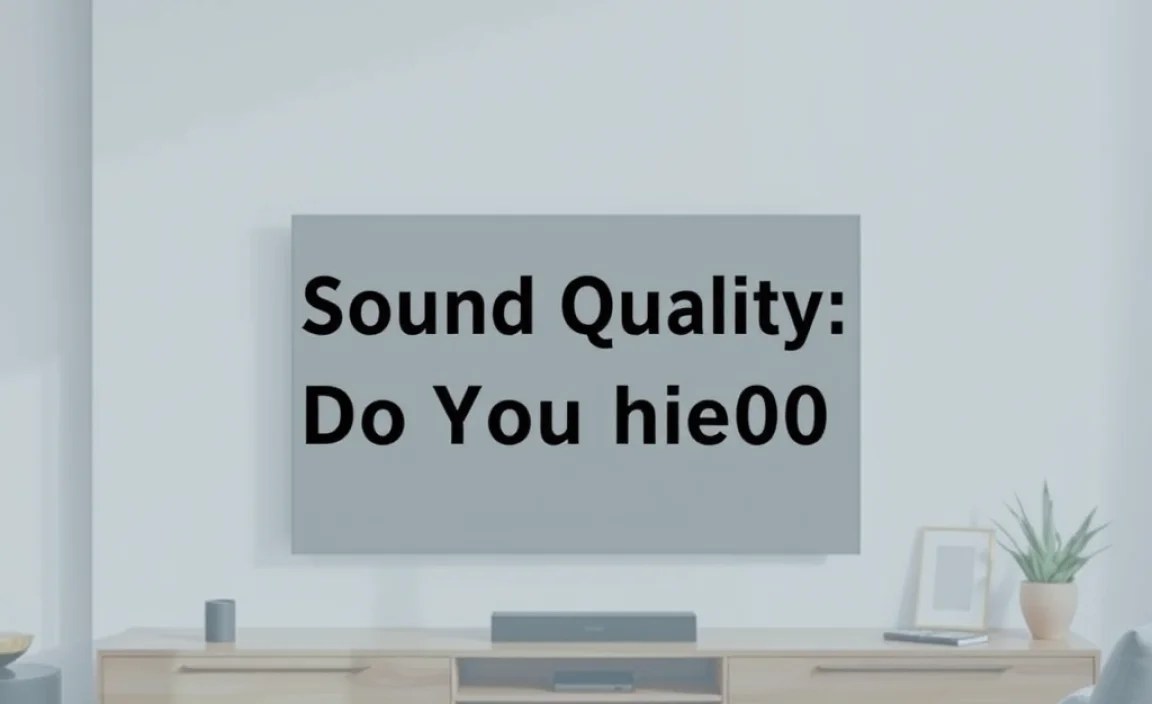 Sound Quality: Do You Need a Soundbar?