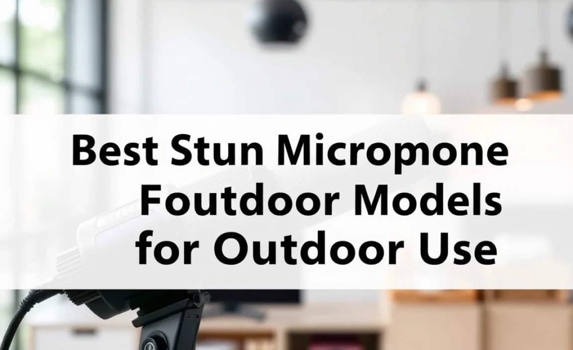 Top Shotgun Microphone Models for Outdoor Use