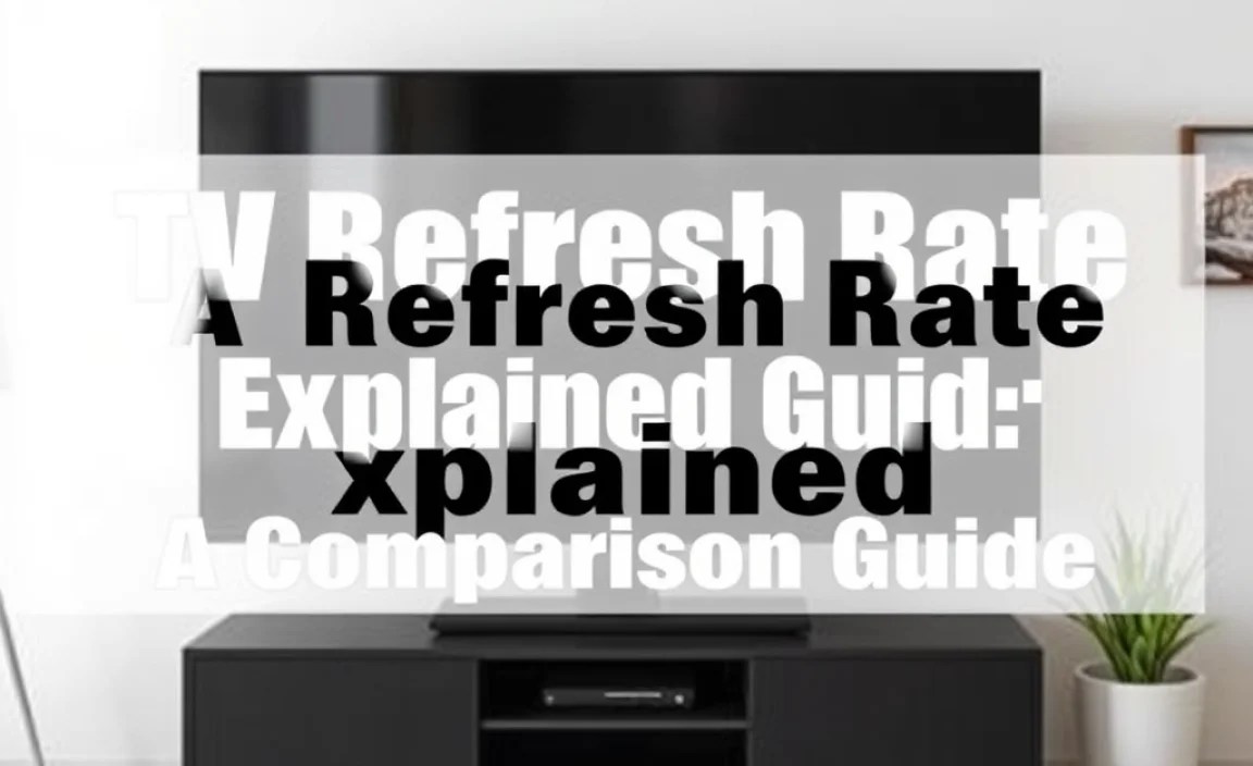Tv Refresh Rate Explained: A Comparison Guide